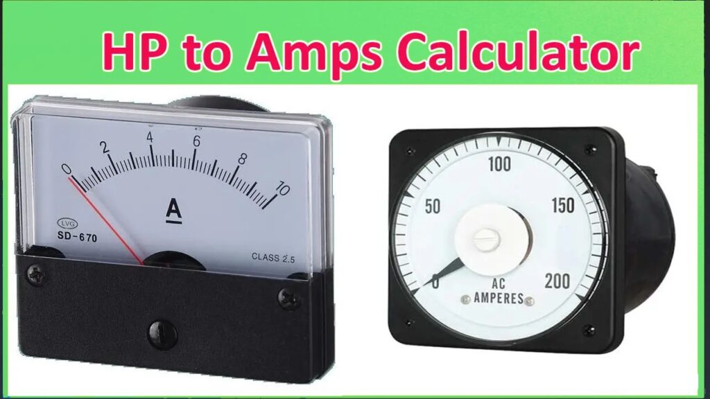 Horsepower to Amps Calculator