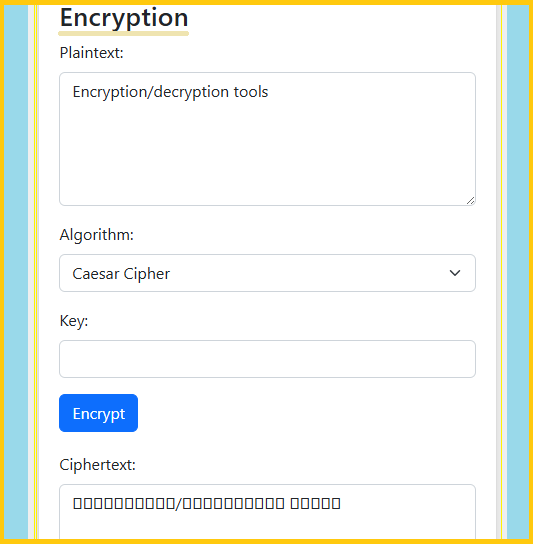 Encryption/Decryption tools